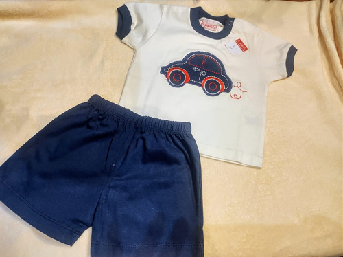 Conjunto Remera Más Short  Bebé Talle 6-12-18-24 Meses