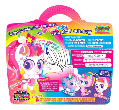 Imagen 3 de 6 de Muñeco Distroller Chikiticornio Churumbela Blanca