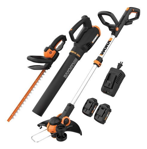 Kit Recortador Hilo Inalambrica Soplador Aire Worx Wg931 20v