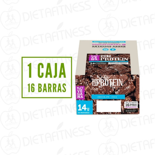 Imagen 1 de 3 de Wild Protein 16 Barras De Proteina Vegan Veggie Dietafitness
