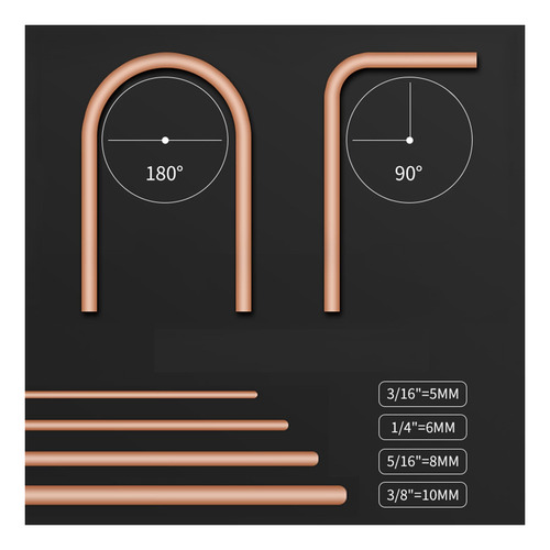 Tubo De 4 Mm 6 Mm 8 Mm 10 Mm 3/16 Pulgadas 1/4 Pulgadas 5/16