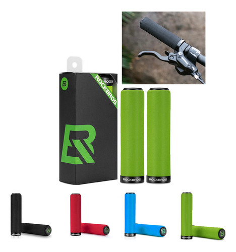 Puños Bicicleta Rockbros Con Lock Mtb Grips Empuñadura