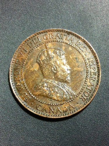 2 Monedas De Canadá 1¢ Reyes Eduardo & George 1909-1918