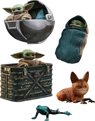 Set De Figuras Grogu The Mandalorian 1:6 Scale Hot Toys
