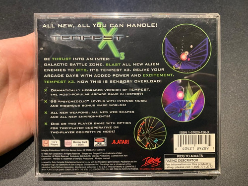 Tempest X3 Sony Playstation Ps1 (Usado)