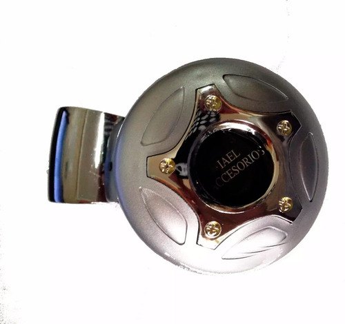 Imagen 2 de 7 de Bocha Pomo Facil Manejo Gira Volante Auto Universal Gris