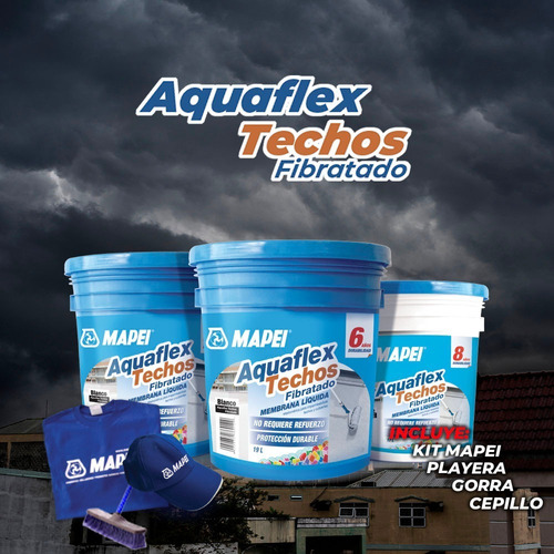 Impermeabilizante Acrílico Aquaflex 6 Años Blanco O Rojo 