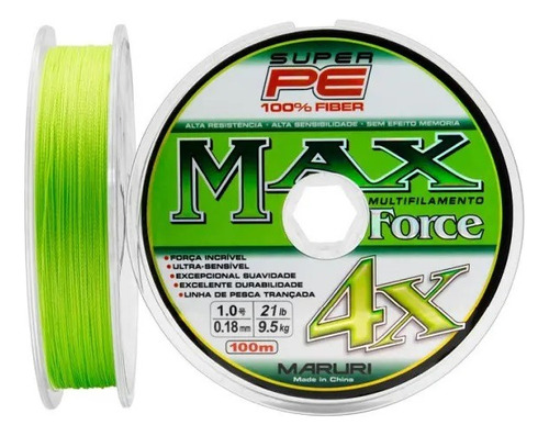 Multifilamento Maruri Max Force 4x Todas Las Medidas