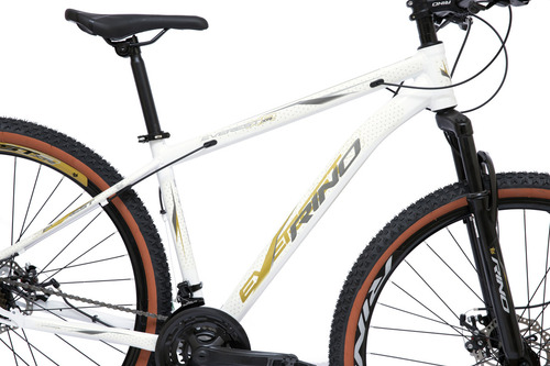 Bicicleta Rino Everest Xr Aro 29 21v Shimano Pneu Com Faixa Cor Branco Tamanho do quadro 19