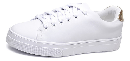 Sapato Feminino Branco Casual Conforto Moderno
