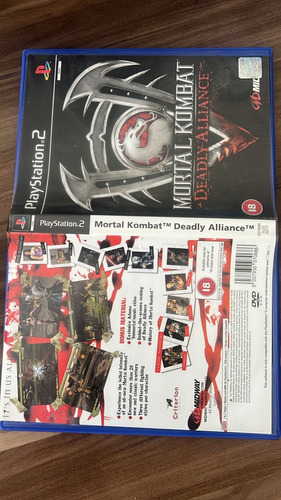 Jogo Mortal Kombat Deadly Alliance Ps2 Original Europeu