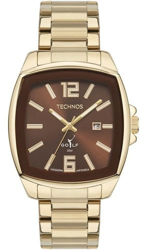 Relógio Masculino Technos Golf Dourado 2115mzi/1m