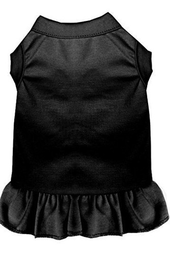 Vestido Mascota Liso, Mediano, Negro