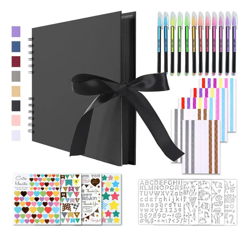 Álbum de Fotos Coil Notebook 80 Páginas, DIY Personalizado, Mejor Regalo para Amigos, San Valentín, Navidad, Día de la Madre