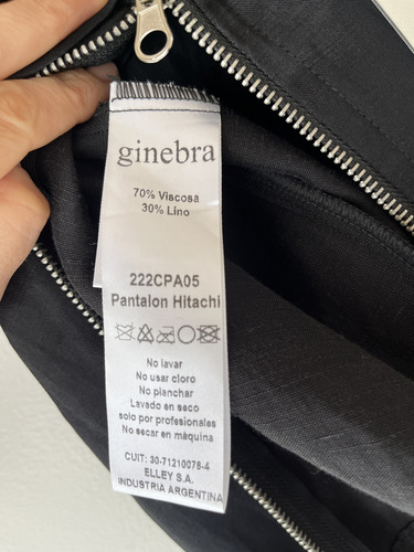 Pantalón Ginebra / No María Cher Jazmin Chebar Rapsodia (Usado)