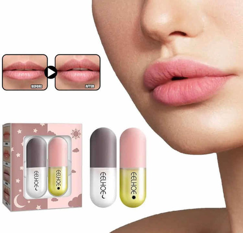 Pack Lip Gloss Plumper Día Y Noche Volumen Engrosador Labios