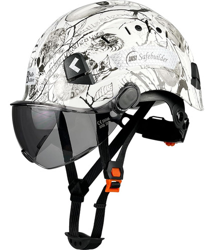 Cr06xv Casco De Seguridad Industrial Con Visera Abs Casco Du