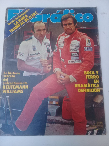 El Gráfico 3227 (1981) Boca Y Ferro Definen, Clerc Reutemann