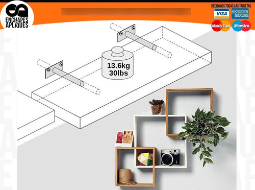 Imagen 4 de 4 de Soporte Oculto Repisa Invisible Flotante 19cm (iva Inclui)