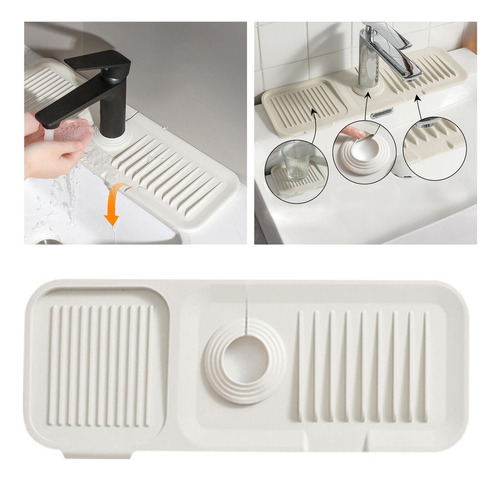 Protector De Encimera De Fregadero Lavable Para Grifo