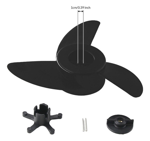 Hélice De Pesca De Kayak De Resistencia Weedless 3 Hélices