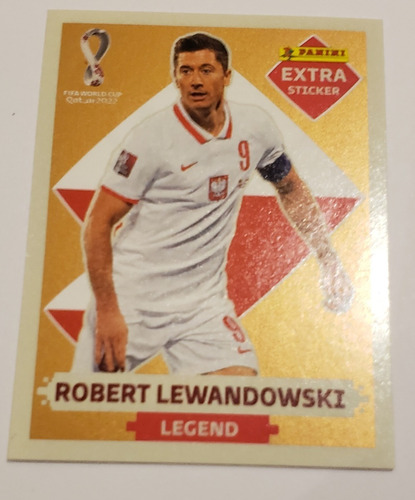 Robert Lewandosky Bronze Extra Sticker Panini Qatar Figurita