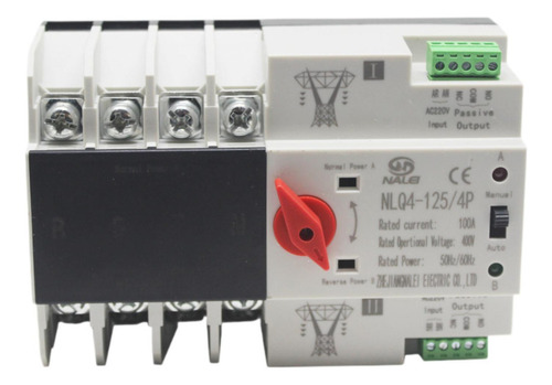 A Interruptor De Transferencia De Energía 100 A 4 Polos