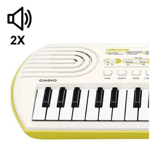 Teclado musical Casio Casiotone Sa-80 H2 44 teclas blanco para niños