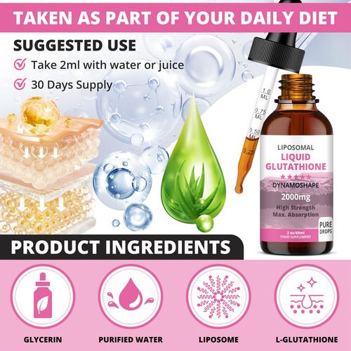 Suplemento De Glutationa Lipossomal De 2000 Mg Com Vitamina