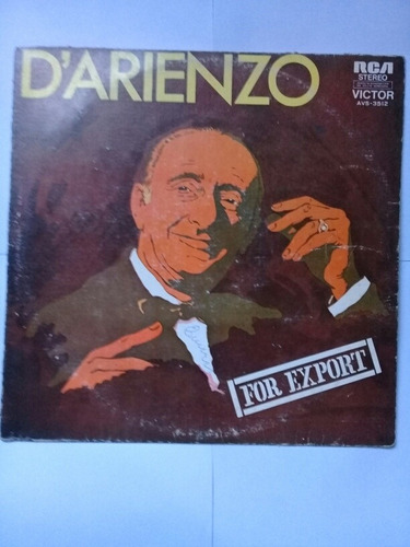 Disco Vinilo D'arienzo For Export 