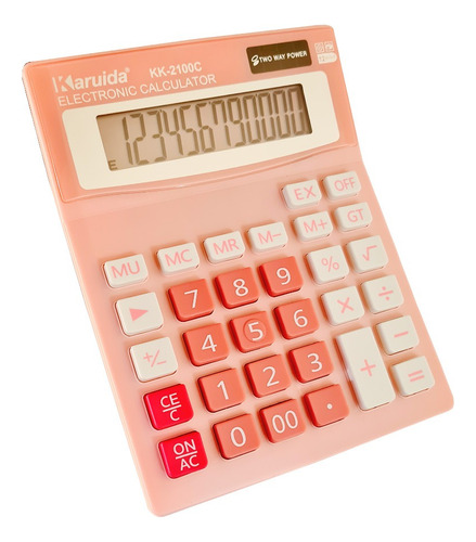 Calculadora Teclas Grandes Comercio Y Oficina Rosa
