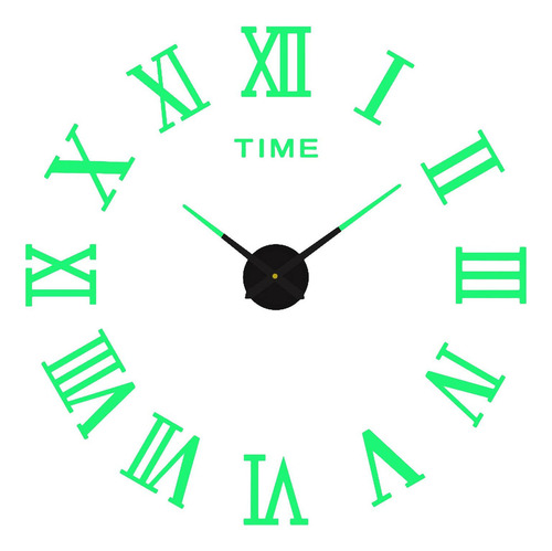 3 Reloj De Pared Sin Marco Luminoso Pegatinas Reloj De Pared