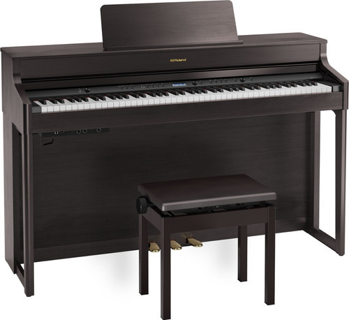 Piano Digital Roland Hp702 Dr 88 Com Banco E Nota Fiscal 110v/220v