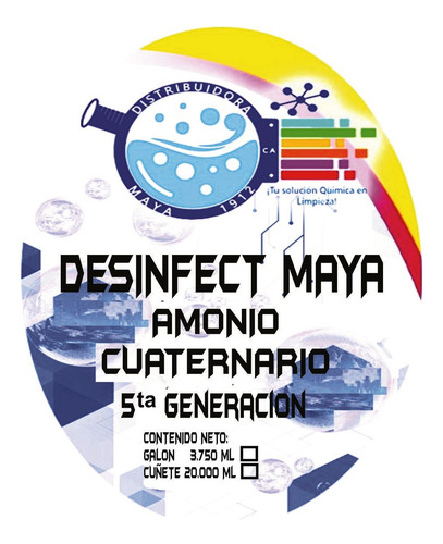 Desinfectante Amonio Cuaternario 5t Generacion Al 80% Galon