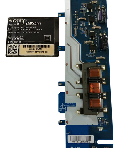 Tarjeta Inverter Para Tv Sony Klv-40bx400 Marca Samsung (Usado)