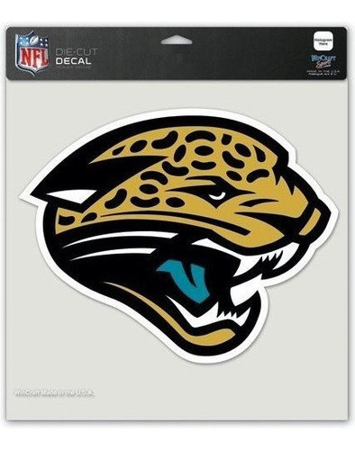 Calcomanía De Color Troquelada De Los Jaguares De La Nfl