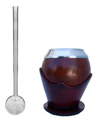 Kit Chimarrão Cuia Coquinho + Bomba + Rei Verde Export