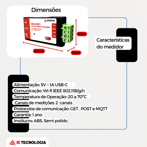 Controle Remoto Inteligênte Infravermelho Wi-fi Automação Ir Azul-escuro