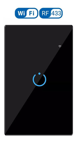 Interruptor Inteligente Wifi Luz Smart Negro Alexa Google
