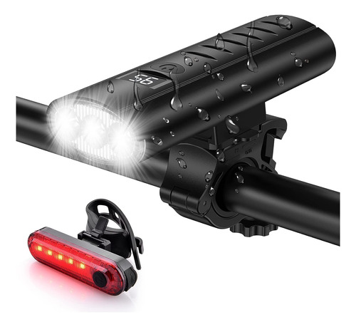 Set De Luces Para Bicicleta Aozoy 5400mah, 1600 Lm