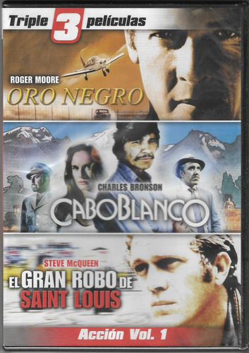 Oro Negro Cabo Blanco 3 Peliculas En 1 Dvd Nuevo