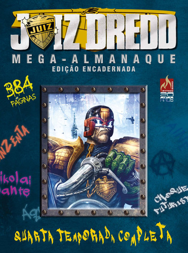 Juiz Dredd Mega-Almanaque - volume 04, de Moore, Alan. Editora Edições Mythos Eireli, capa dura em português, 2016