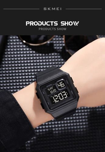 Reloj Pulsera Para Hombre Skmei Digital Con Luz Led