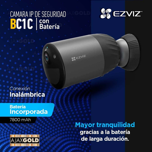 Imagen 2 de 10 de Camara Ip 2 Mp Bateria Alarma Wifi Exterior 1080p Nocturna