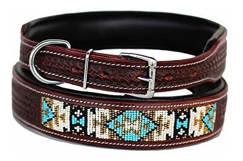 Perrito De 17-' 21' Collar De Cuero De Vaca Ajustable Zs71l