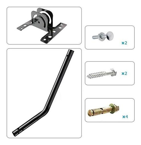Monte De Antena De Plato Satelital Ajustable 1 Pulgada Para