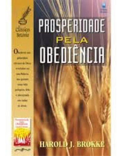 Prosperidade Pela Obediência - Editora Betânia