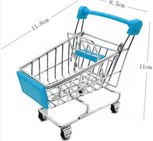 Lote De 10 Carritos Del Supermercado De Metal