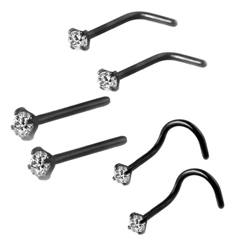 6 Piezas Anillos Para La Nariz, Juego De Anillos Con
