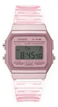 Comprar Reloj Casio F91ws Skeleton Unisex Vintage Colores Facturado Color Del Fondo Rosa Chicle Color De La Correa Rosa Chicle Color Del Bisel Rosa Chicle
